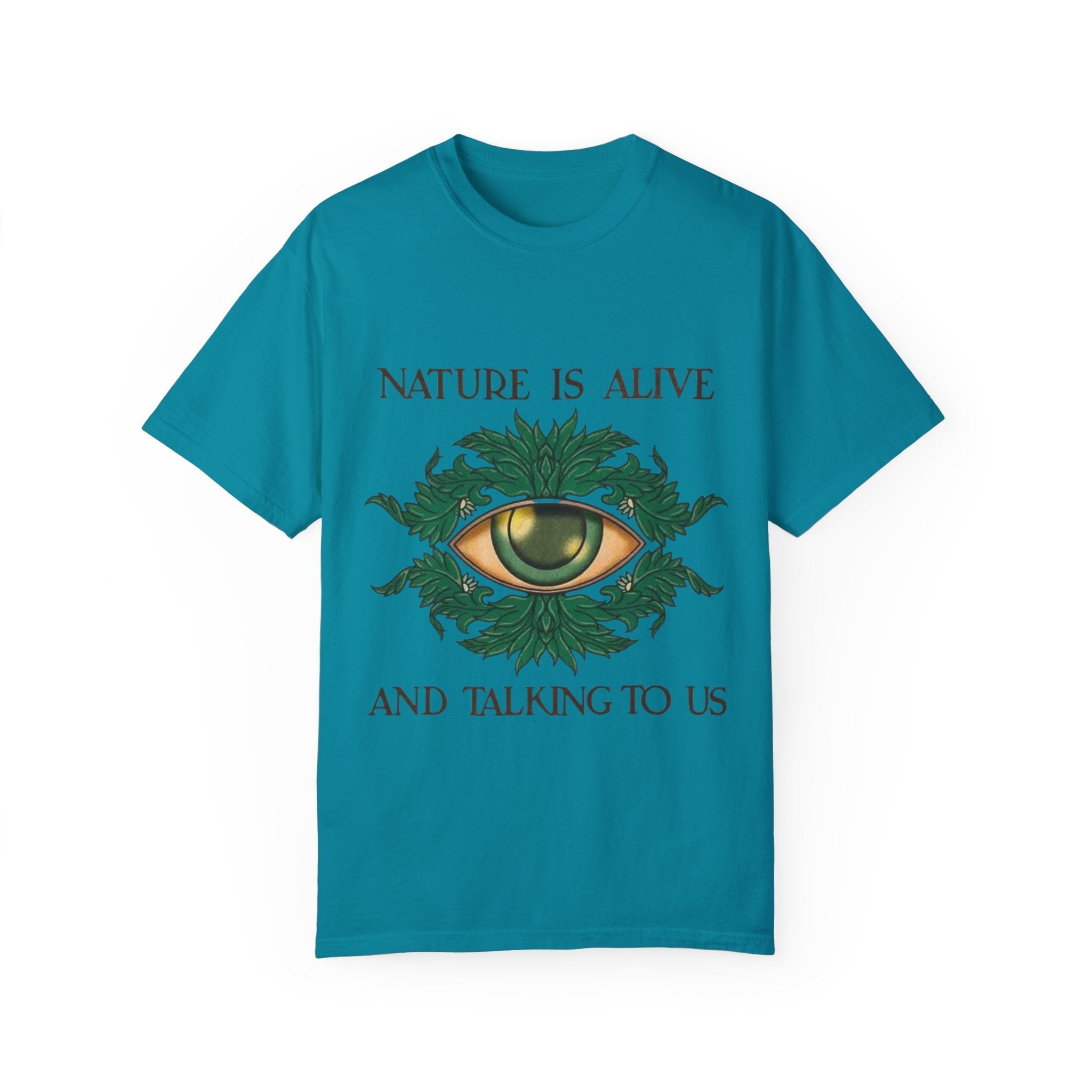 Nature Is Alive Graphic Tee – Eye of Nature Unisex T-Shirt Printify