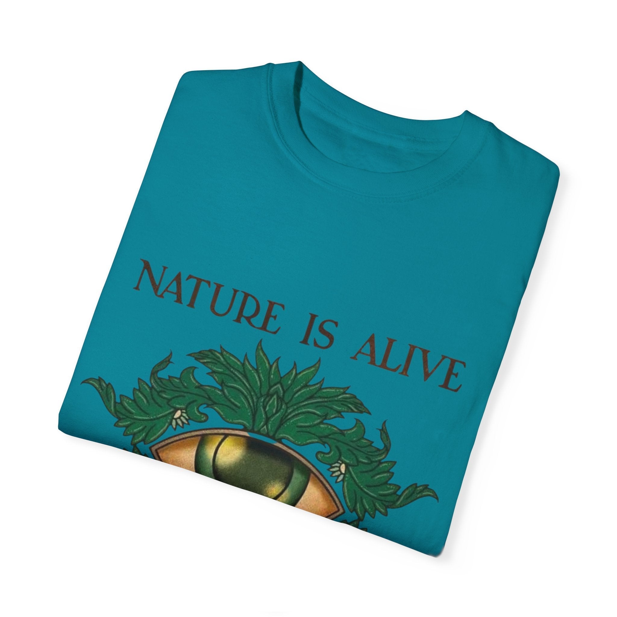 Nature Is Alive Graphic Tee – Eye of Nature Unisex T-Shirt Printify