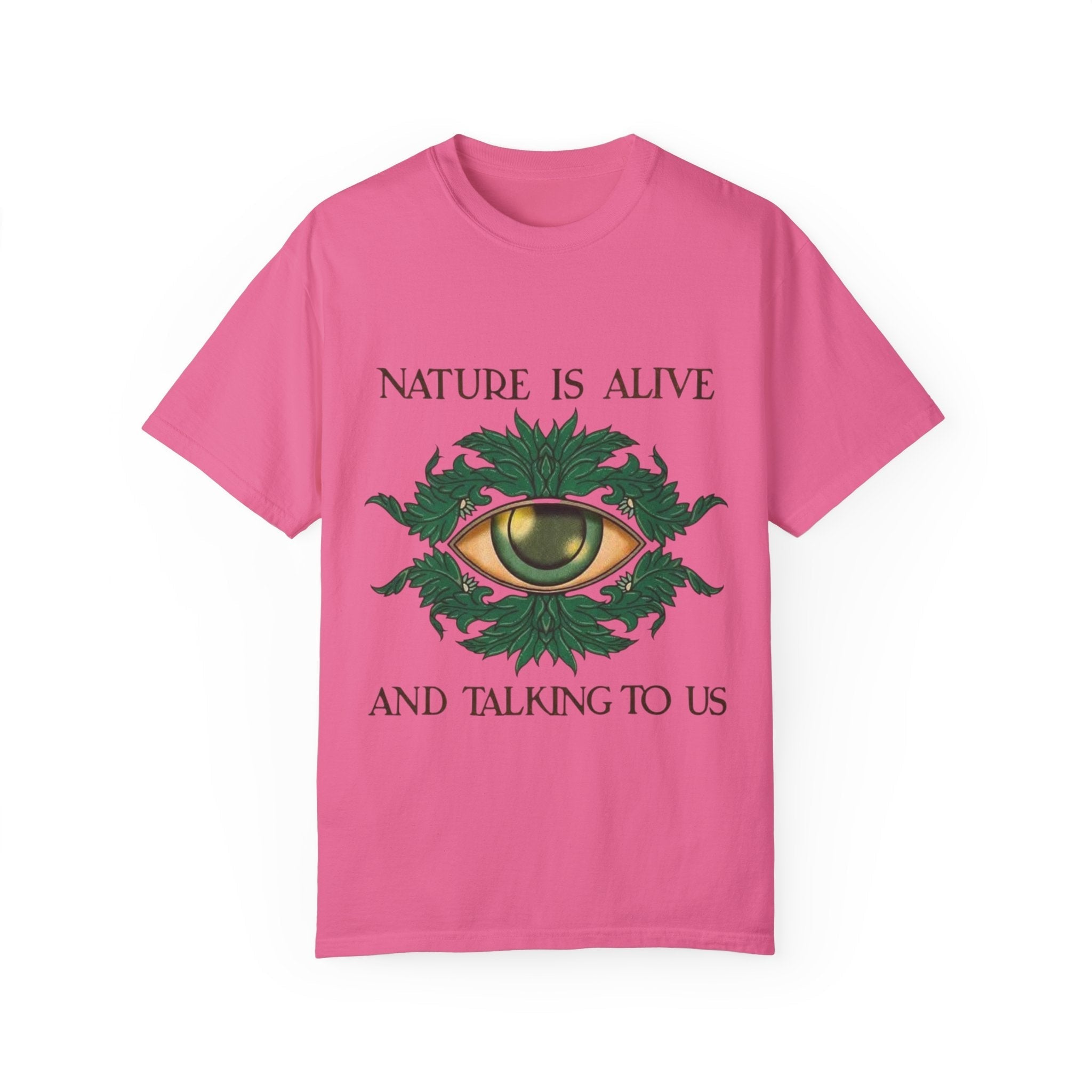 Nature Is Alive Graphic Tee – Eye of Nature Unisex T-Shirt Printify