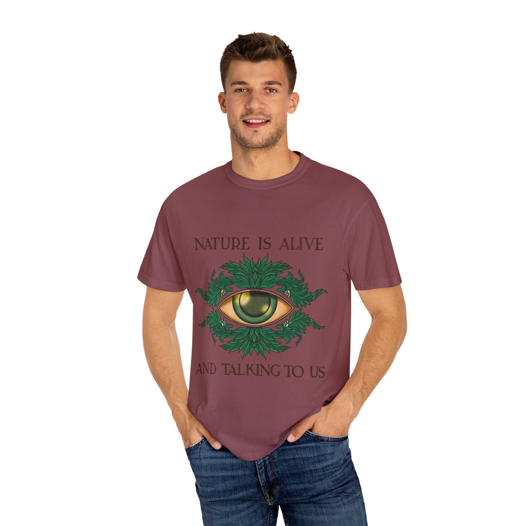 Nature Is Alive Graphic Tee – Eye of Nature Unisex T-Shirt Printify