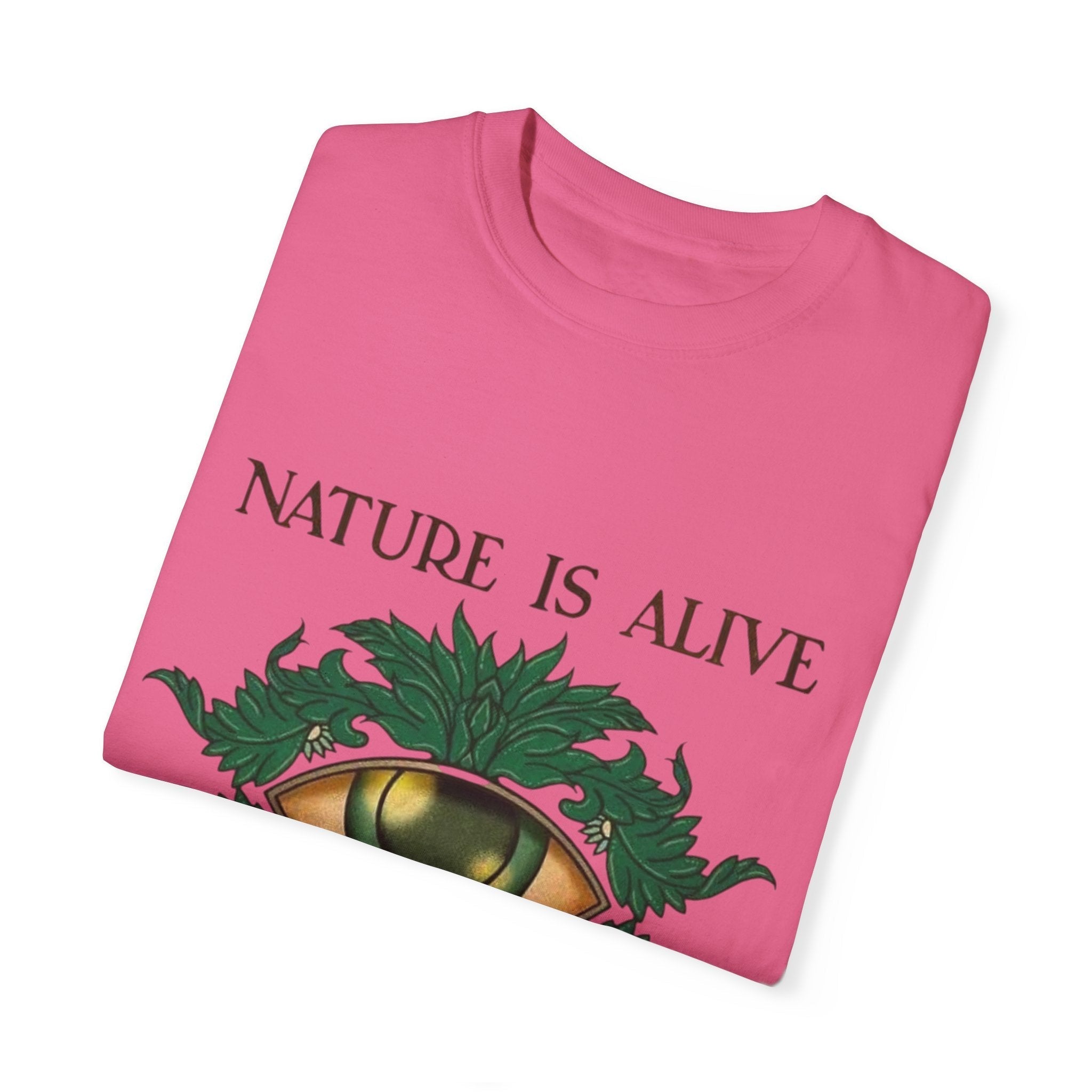 Nature Is Alive Graphic Tee – Eye of Nature Unisex T-Shirt Printify