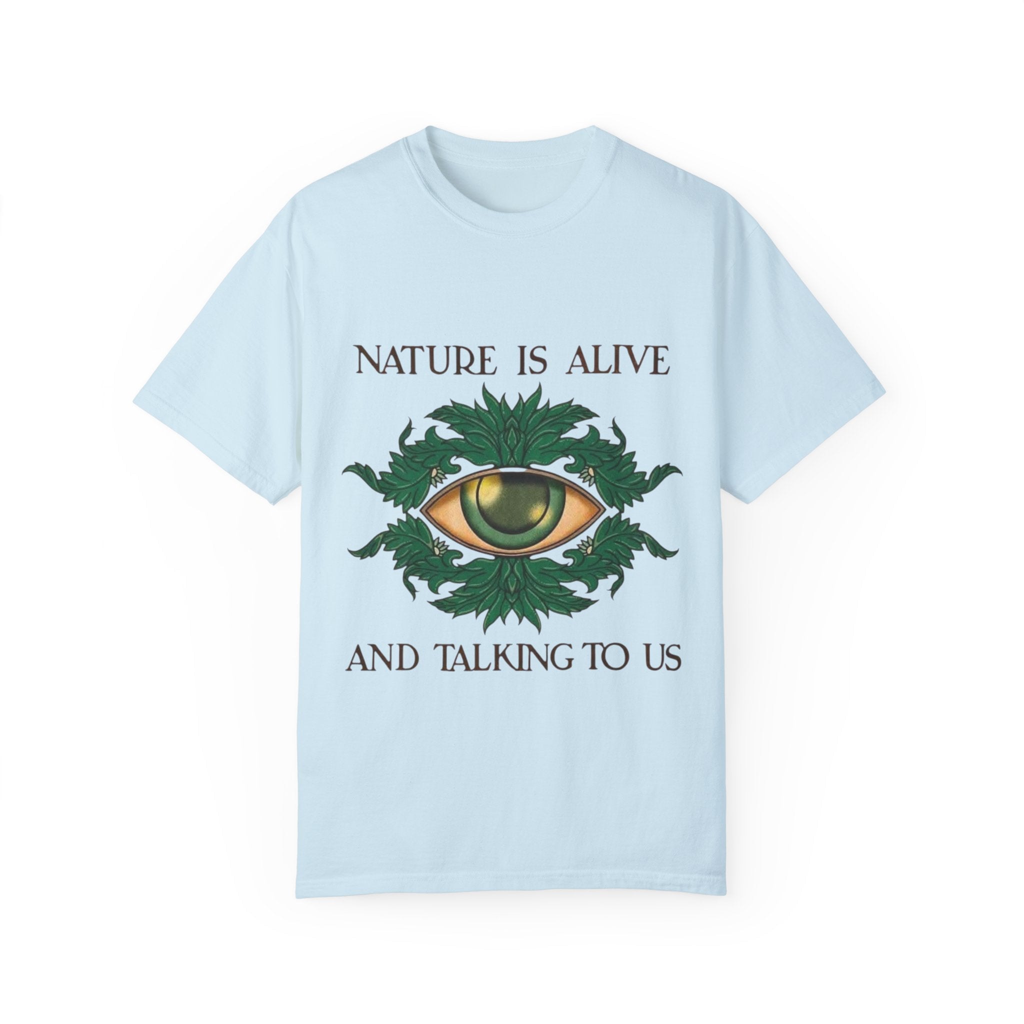 Nature Is Alive Graphic Tee – Eye of Nature Unisex T-Shirt Printify