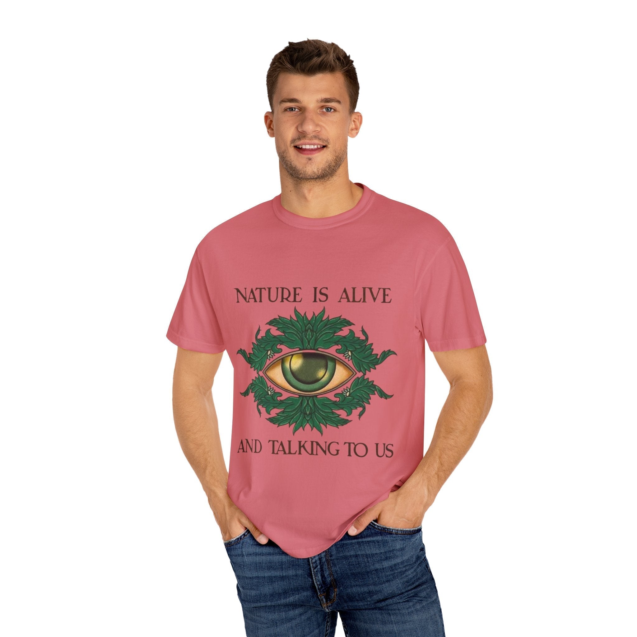 Nature Is Alive Graphic Tee – Eye of Nature Unisex T-Shirt Printify