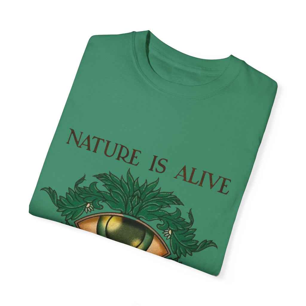 Nature Is Alive Graphic Tee – Eye of Nature Unisex T-Shirt Printify