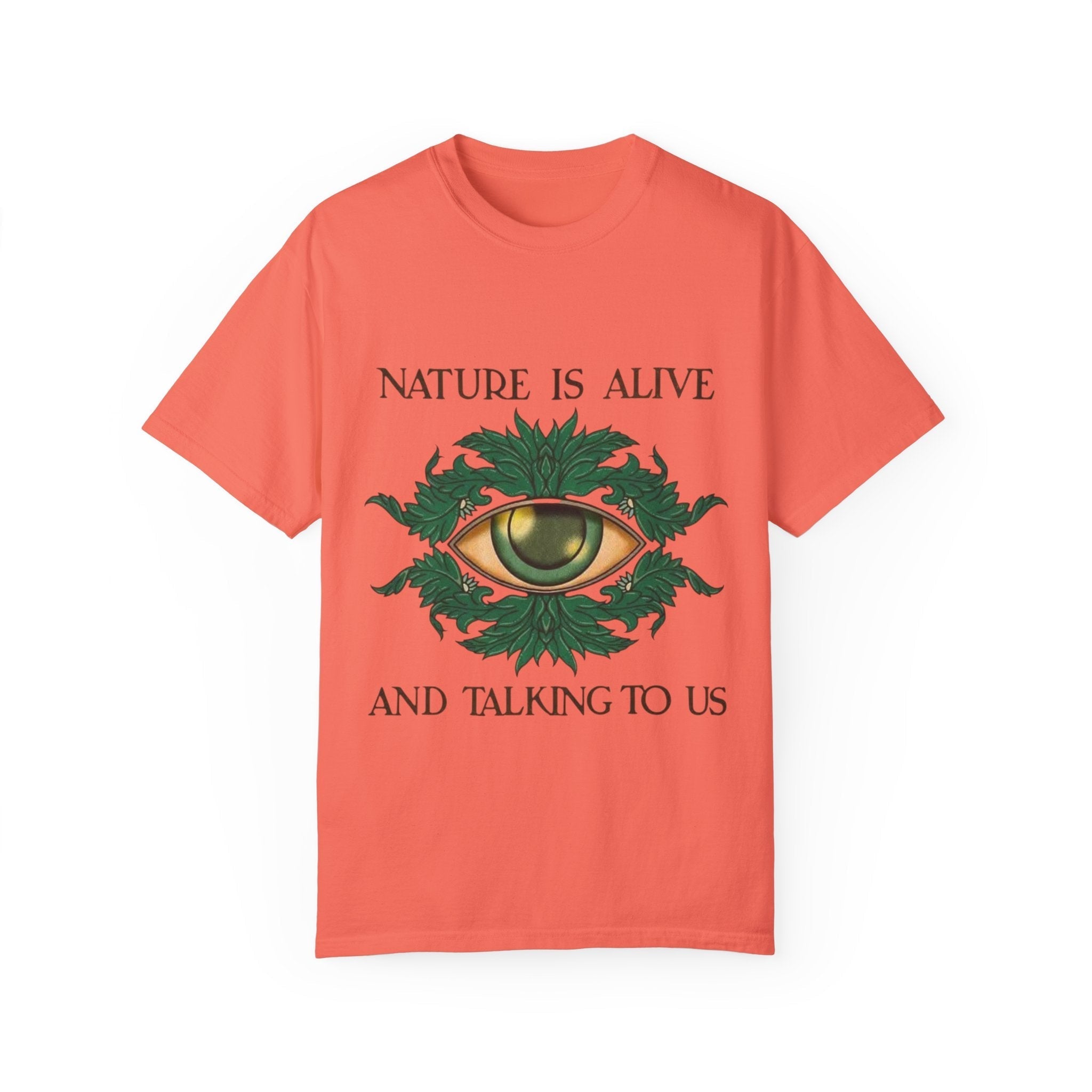 Nature Is Alive Graphic Tee – Eye of Nature Unisex T-Shirt Printify