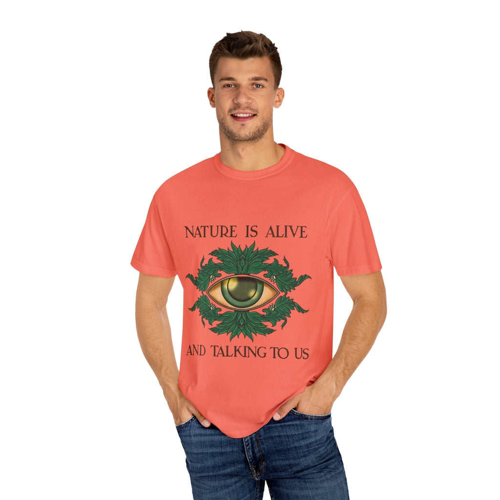 Nature Is Alive Graphic Tee – Eye of Nature Unisex T-Shirt Printify