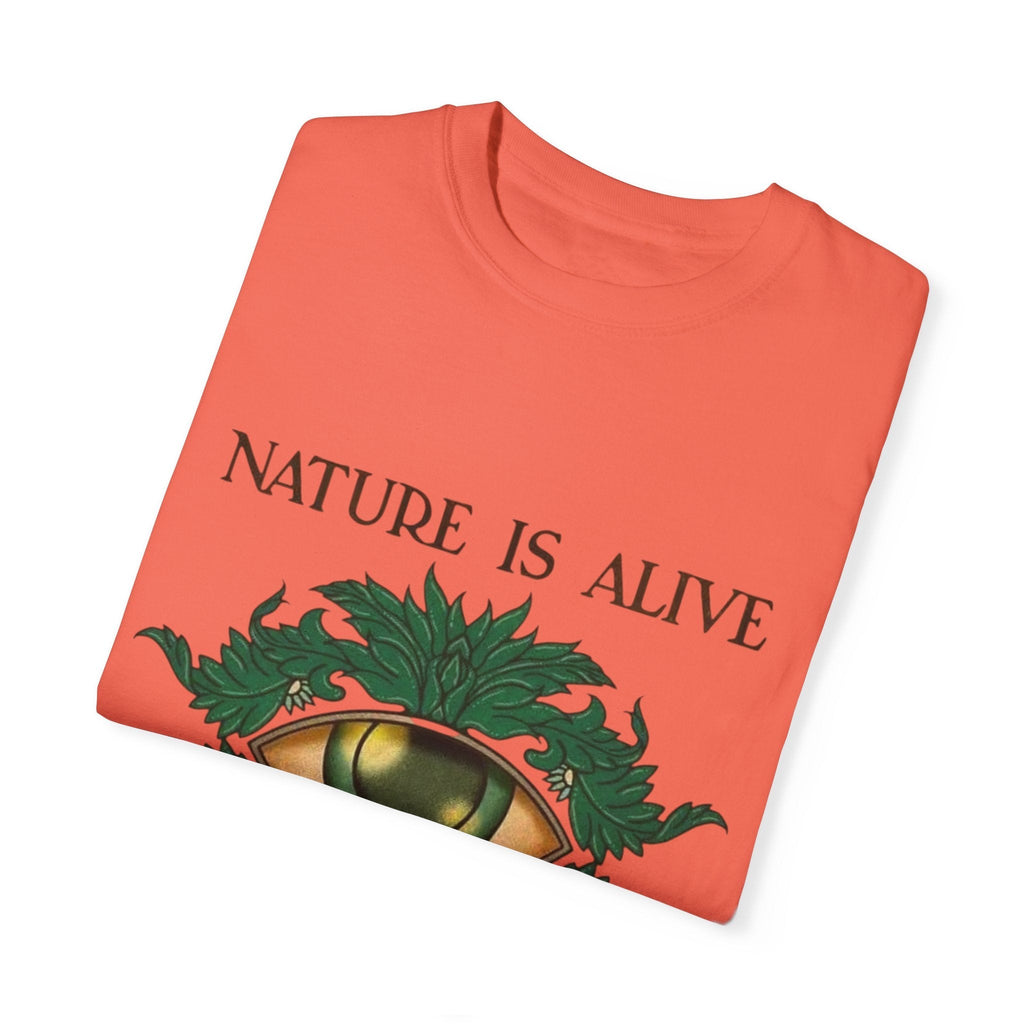 Nature Is Alive Graphic Tee – Eye of Nature Unisex T-Shirt Printify
