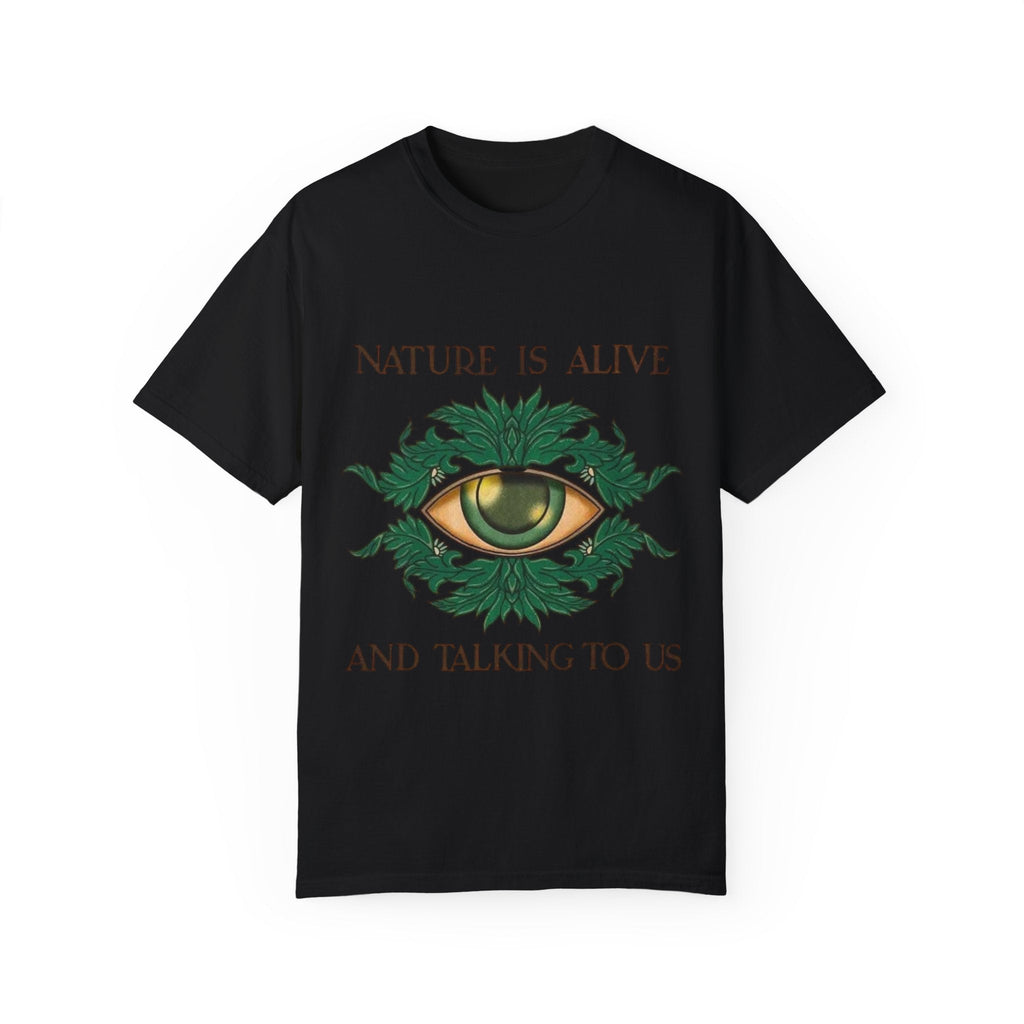 Nature Is Alive Graphic Tee – Eye of Nature Unisex T-Shirt Printify