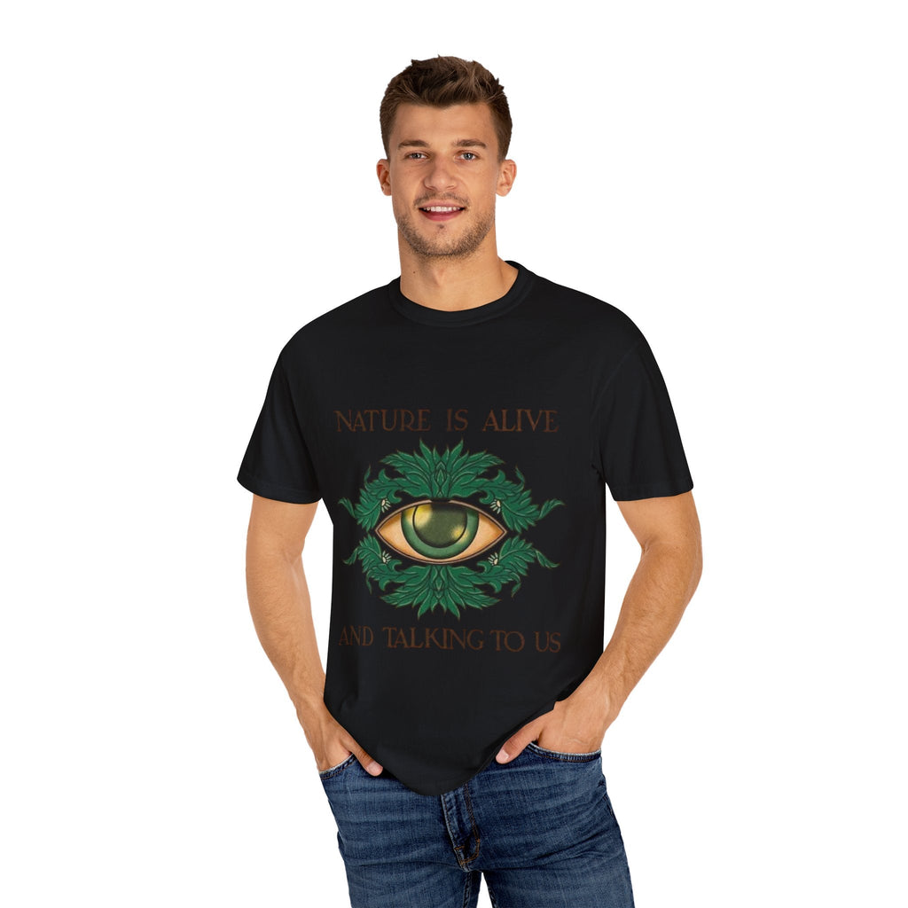 Nature Is Alive Graphic Tee – Eye of Nature Unisex T-Shirt Printify