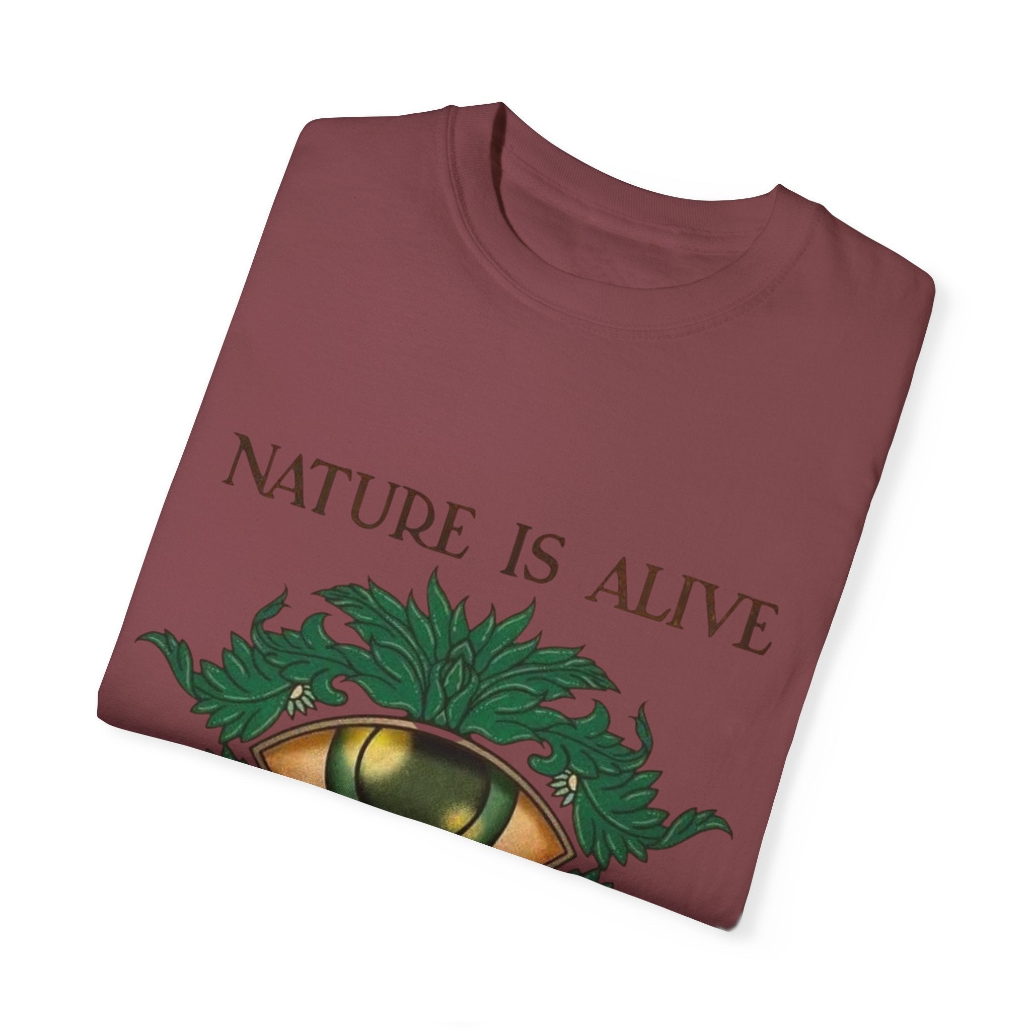 Nature Is Alive Graphic Tee – Eye of Nature Unisex T-Shirt Printify
