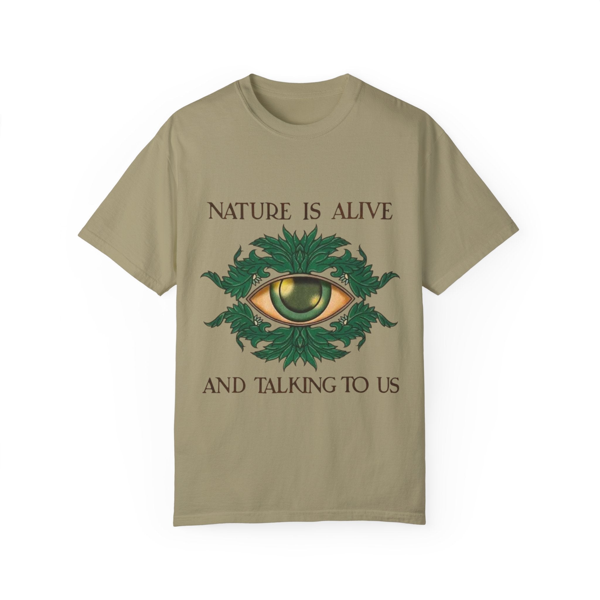 Nature Is Alive Graphic Tee – Eye of Nature Unisex T-Shirt Printify