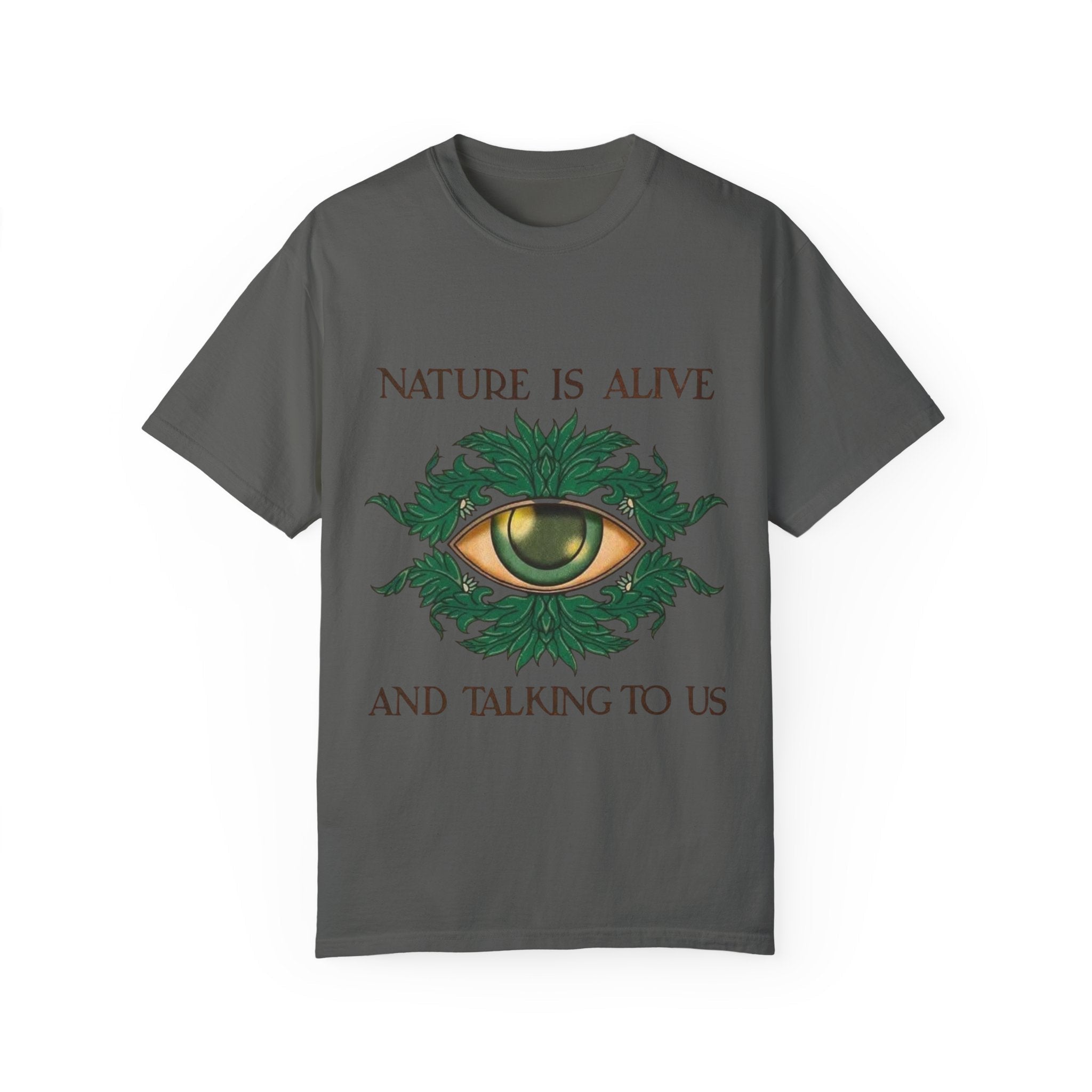 Nature Is Alive Graphic Tee – Eye of Nature Unisex T-Shirt Printify