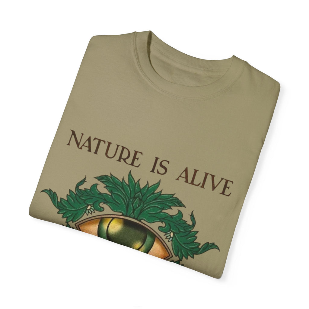 Nature Is Alive Graphic Tee – Eye of Nature Unisex T-Shirt Printify