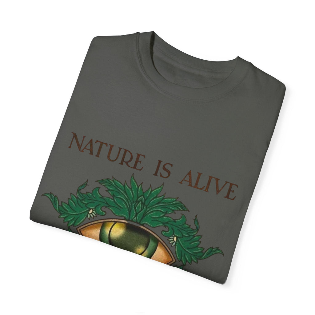 Nature Is Alive Graphic Tee – Eye of Nature Unisex T-Shirt Printify