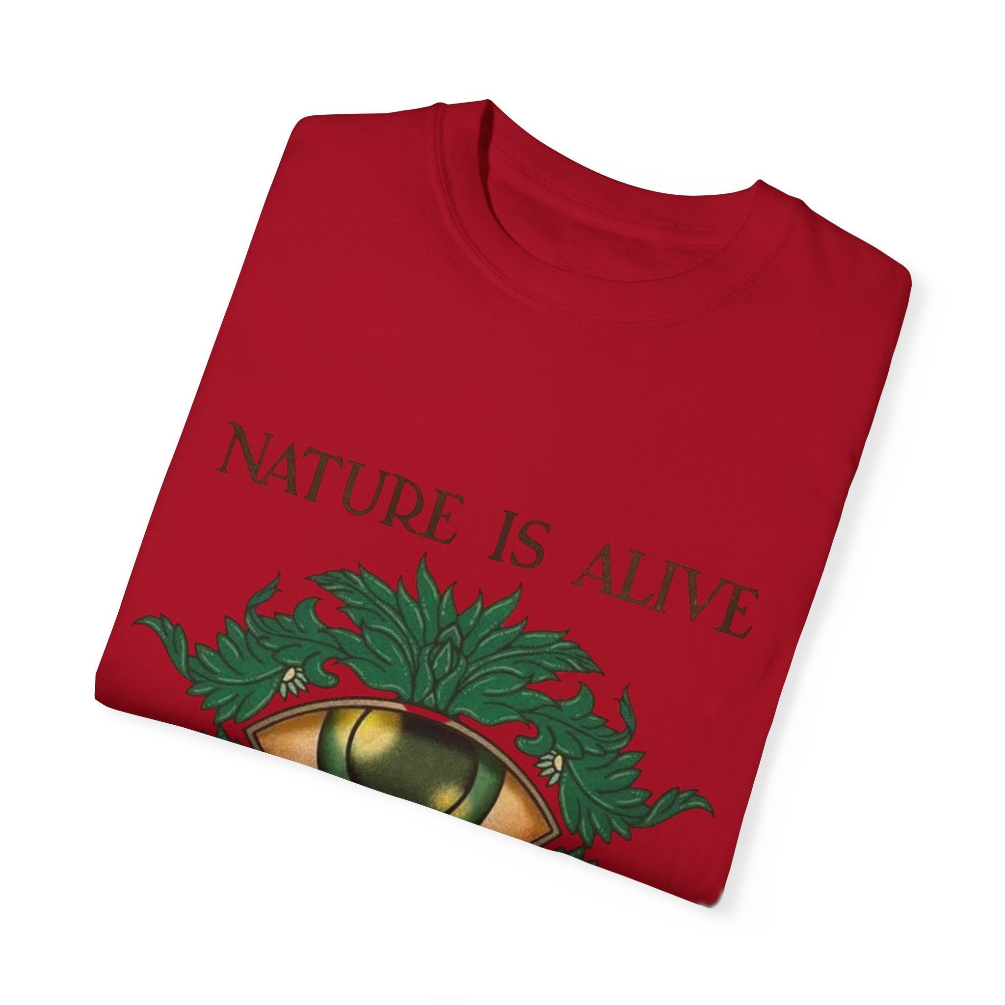 Nature Is Alive Graphic Tee – Eye of Nature Unisex T-Shirt Printify