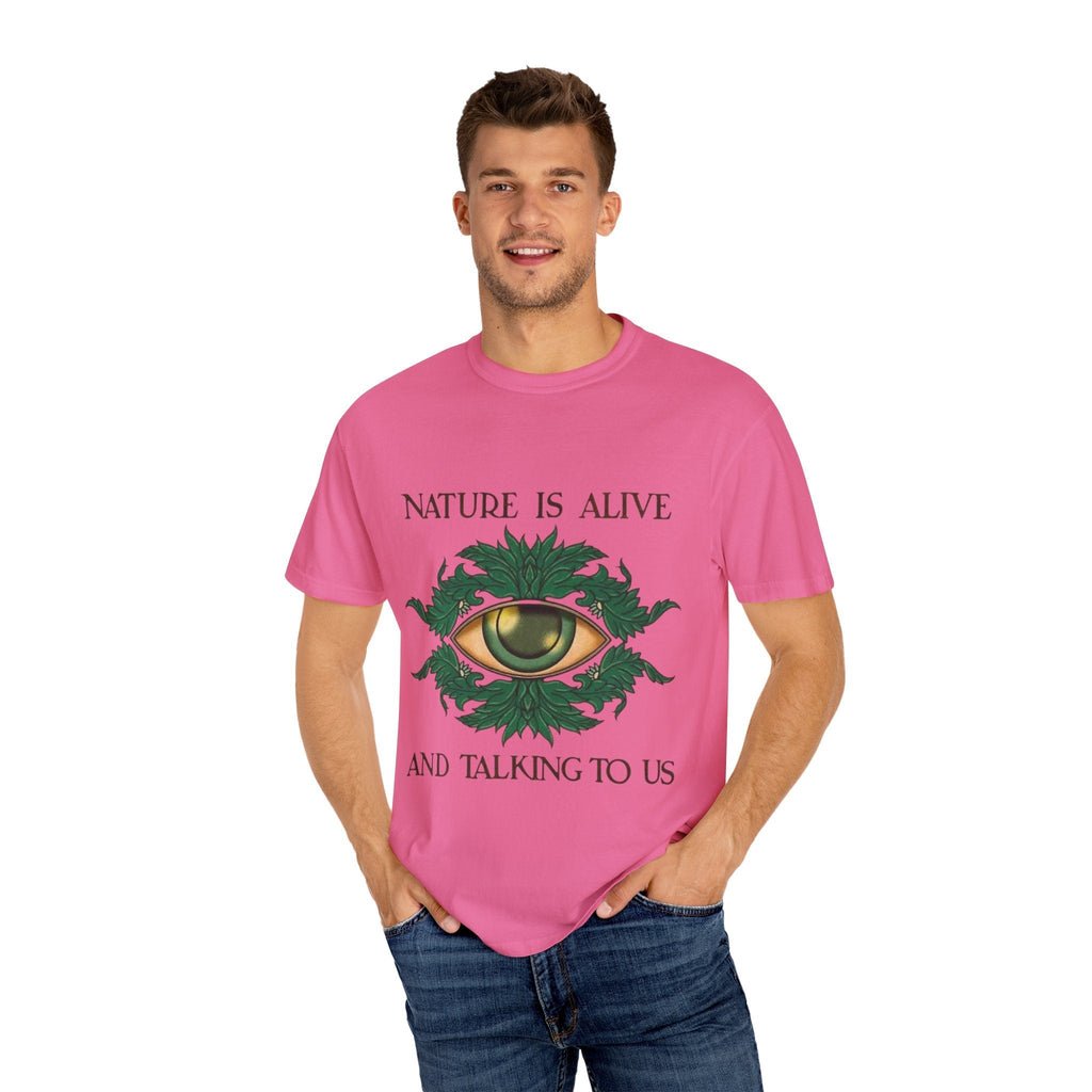 Nature Is Alive Graphic Tee – Eye of Nature Unisex T-Shirt Printify