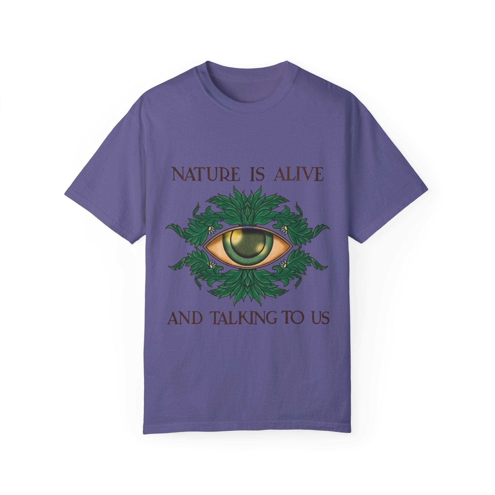 Nature Is Alive Graphic Tee – Eye of Nature Unisex T-Shirt Printify