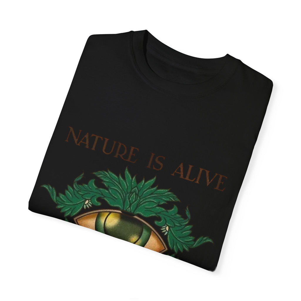 Nature Is Alive Graphic Tee – Eye of Nature Unisex T-Shirt Printify
