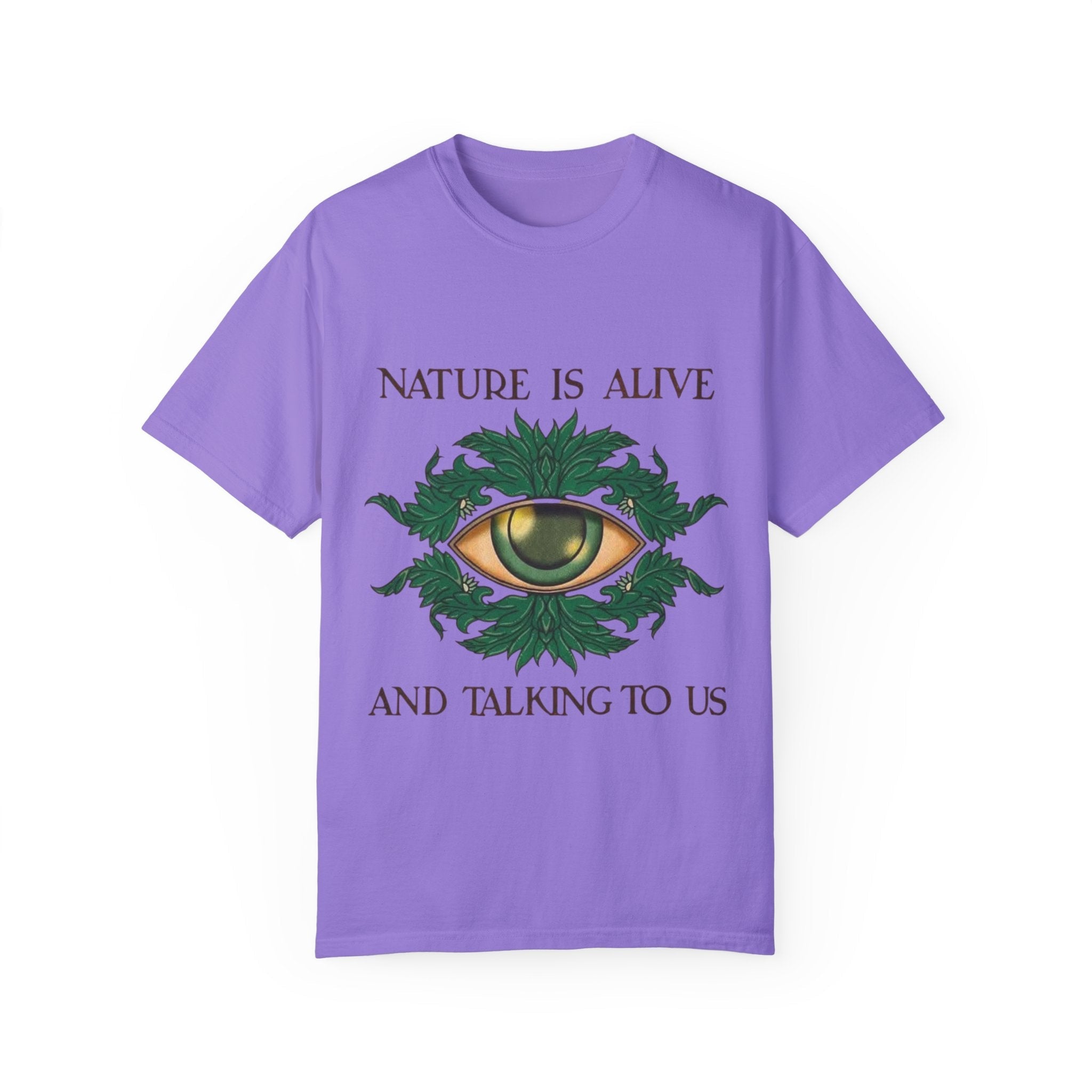 Nature Is Alive Graphic Tee – Eye of Nature Unisex T-Shirt Printify