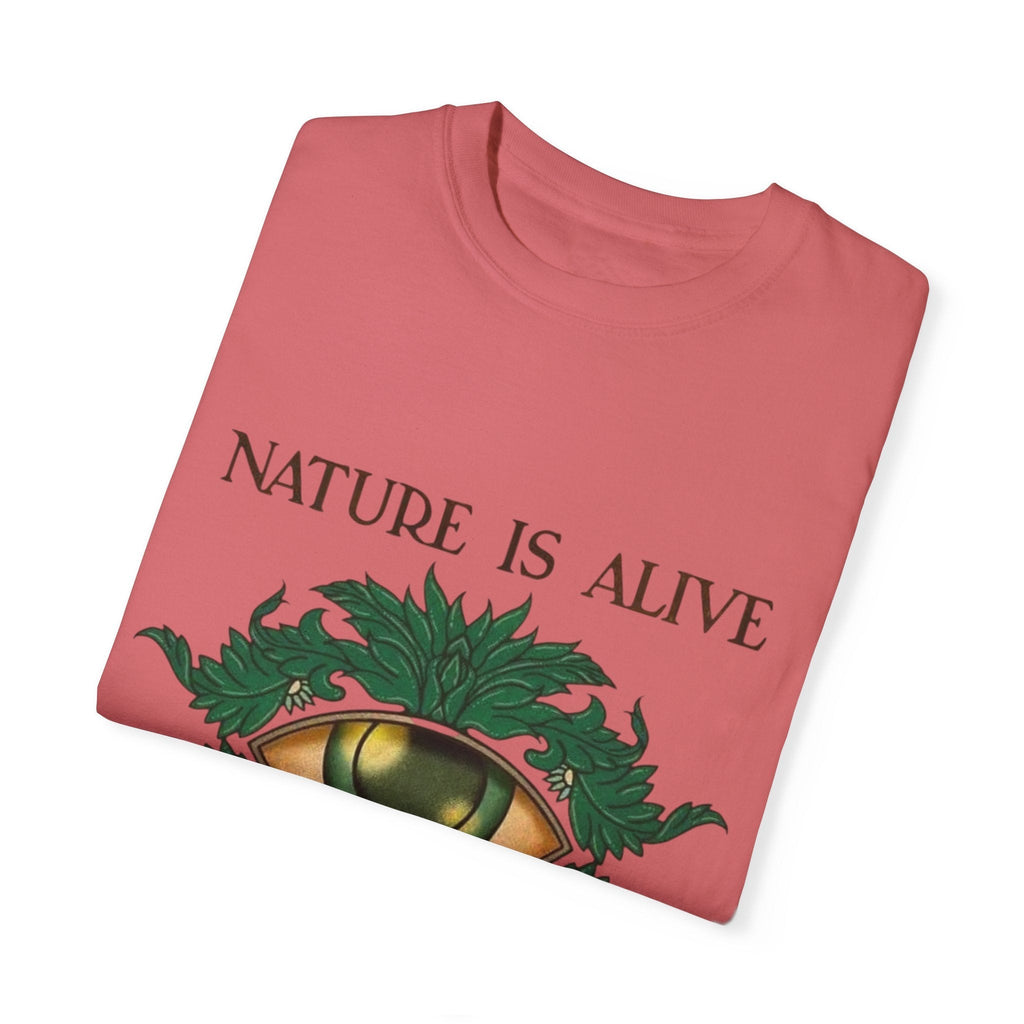 Nature Is Alive Graphic Tee – Eye of Nature Unisex T-Shirt Printify
