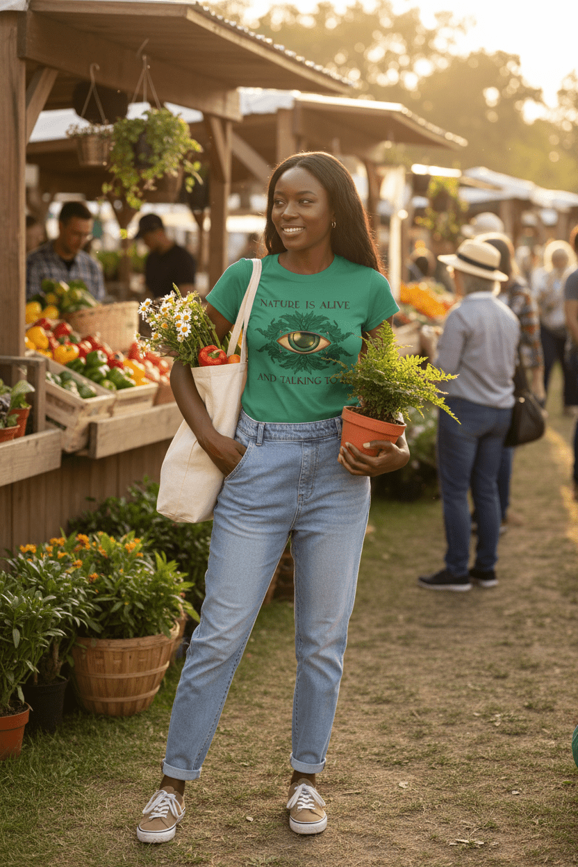 Farmers market eco vibe