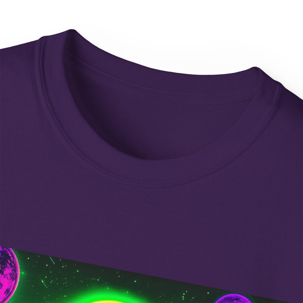 Cosmic Alien UFO Graphic T-Shirt | Neon Sci-Fi Streetwear Tee Printify