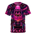 Neon Vortex Route 66 AOP Tee