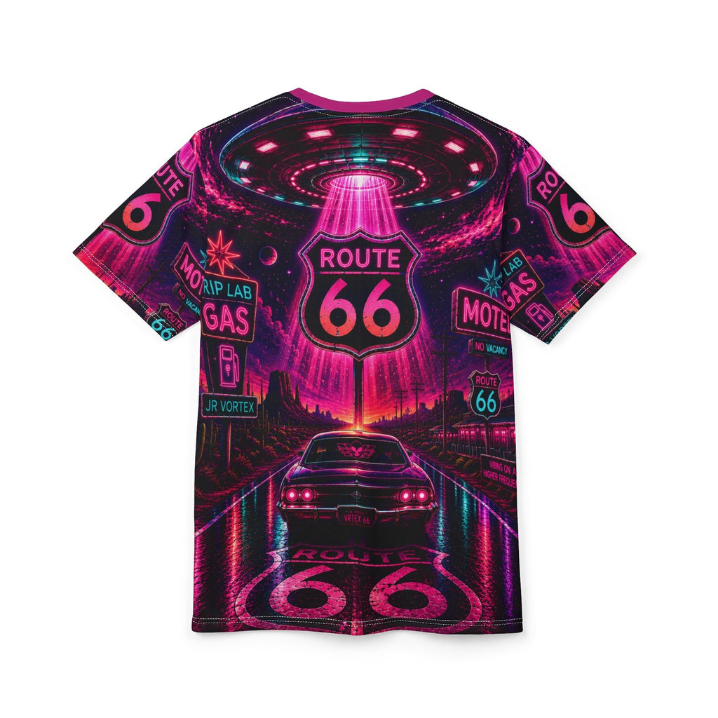 Neon Vortex Route 66 AOP Tee