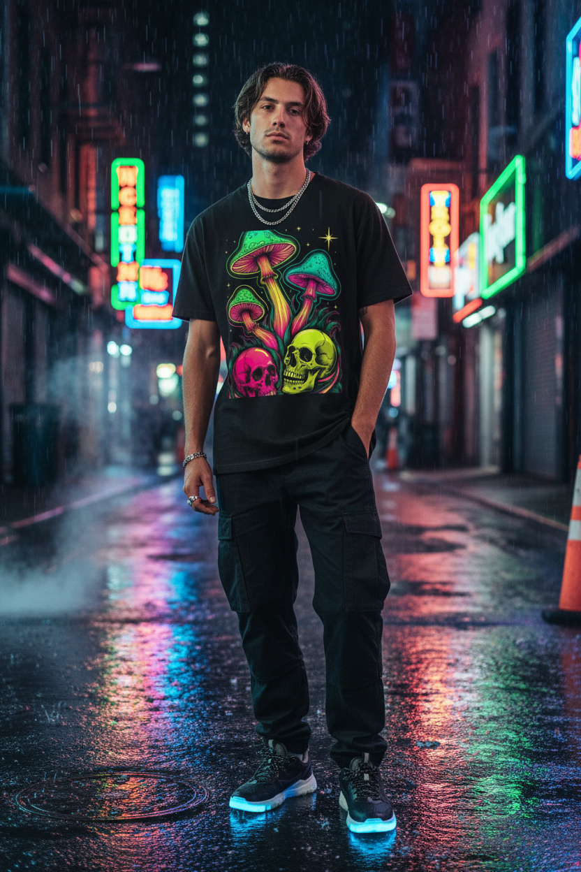 Night Neon City Shot