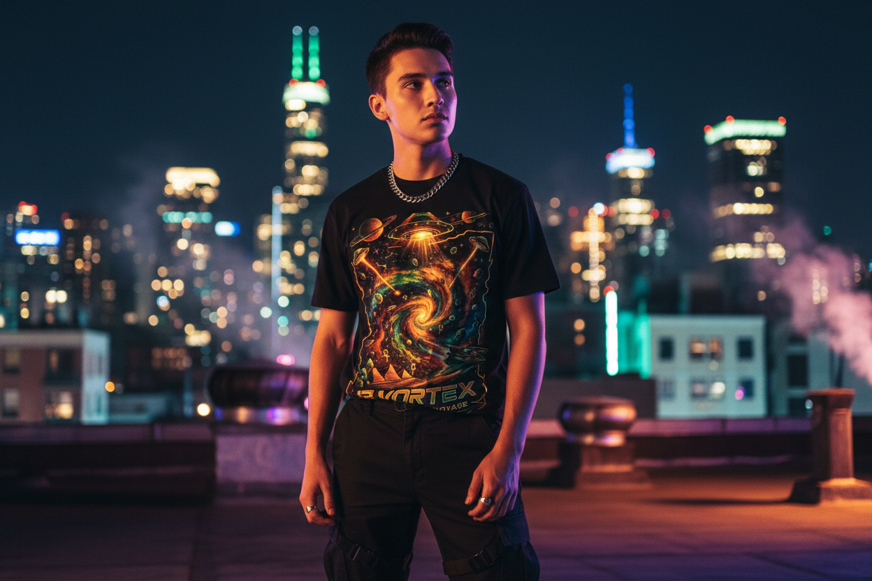 Night Rooftop Visionary