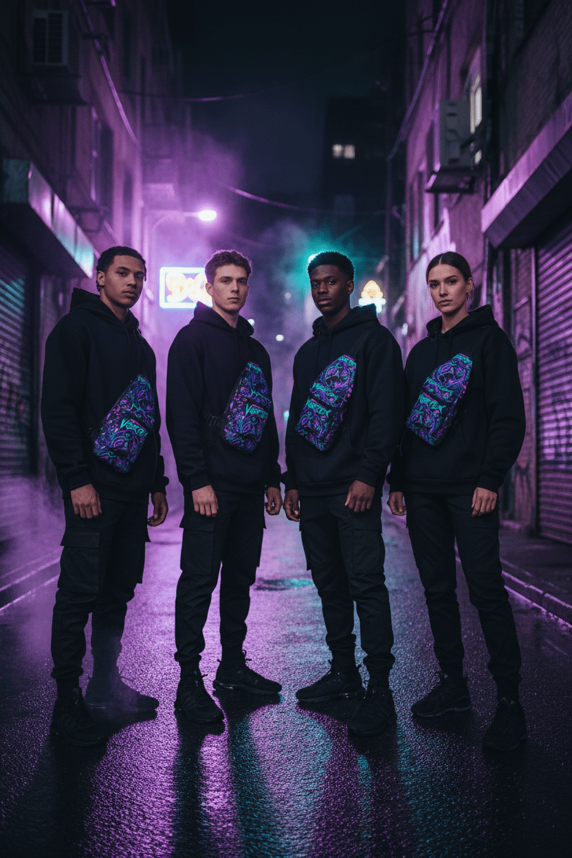 Diverse group — Enter the Vortex sling bag