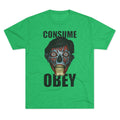 Obey Consume Alien Skull Tee — Dystopian Sci‑Fi Graphic T-Shirt Printify