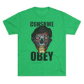 Obey Consume Alien Skull Tee — Dystopian Sci‑Fi Graphic T-Shirt Printify