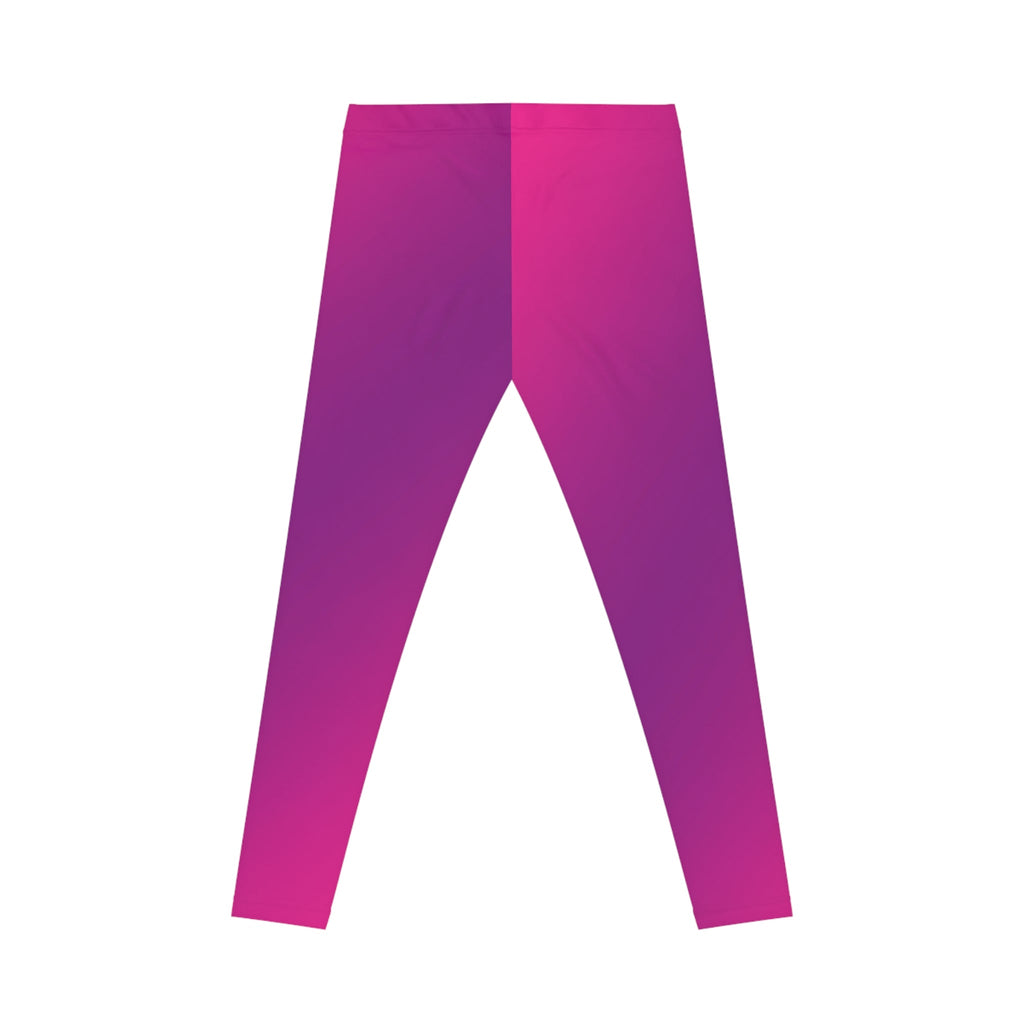 Ombre Pink Purple Women's Leggings — Gradient AOP Activewear Printify
