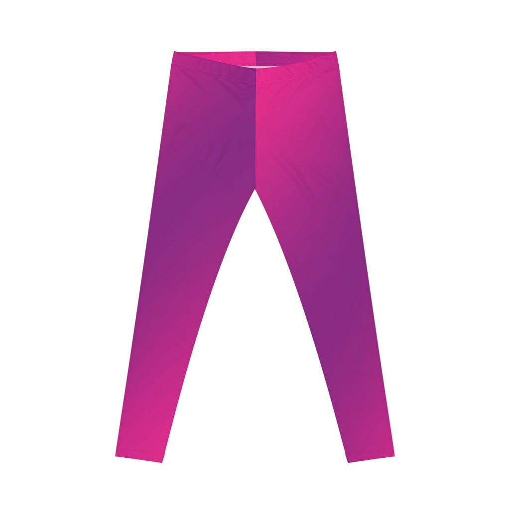 Ombre Pink Purple Women's Leggings — Gradient AOP Activewear Printify