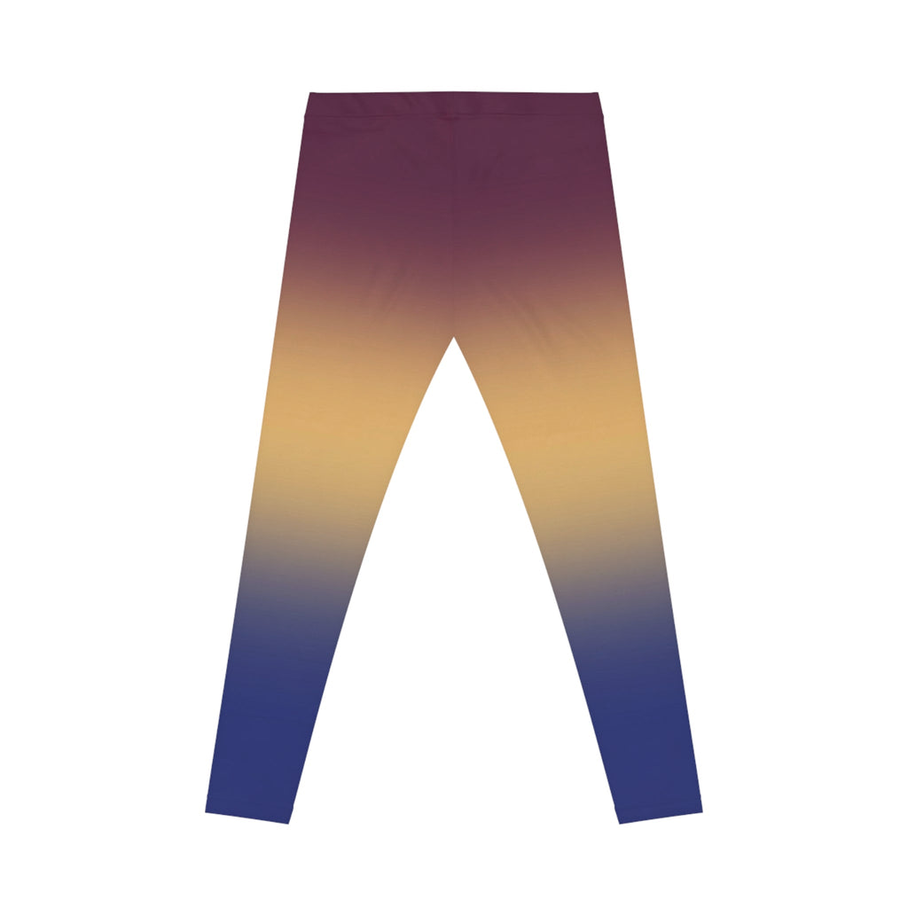 Ombre Sunset Leggings — Women's Gradient Casual Leggings Printify
