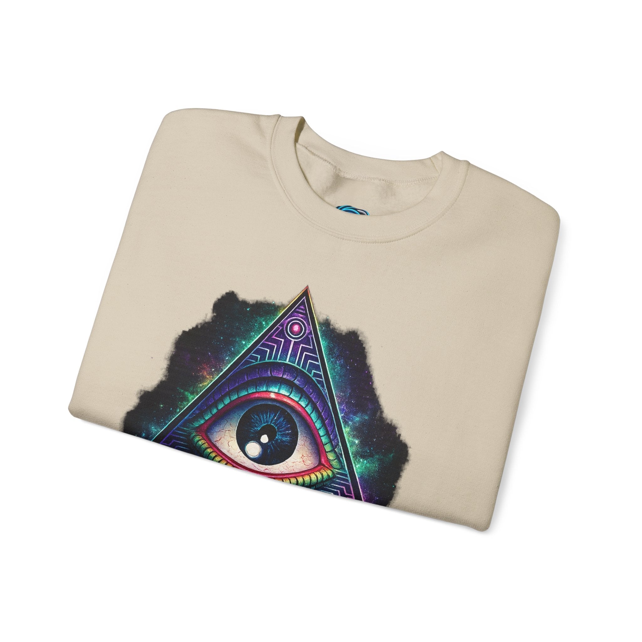 Open Your Mind Triangle Eye Sweatshirt Printify
