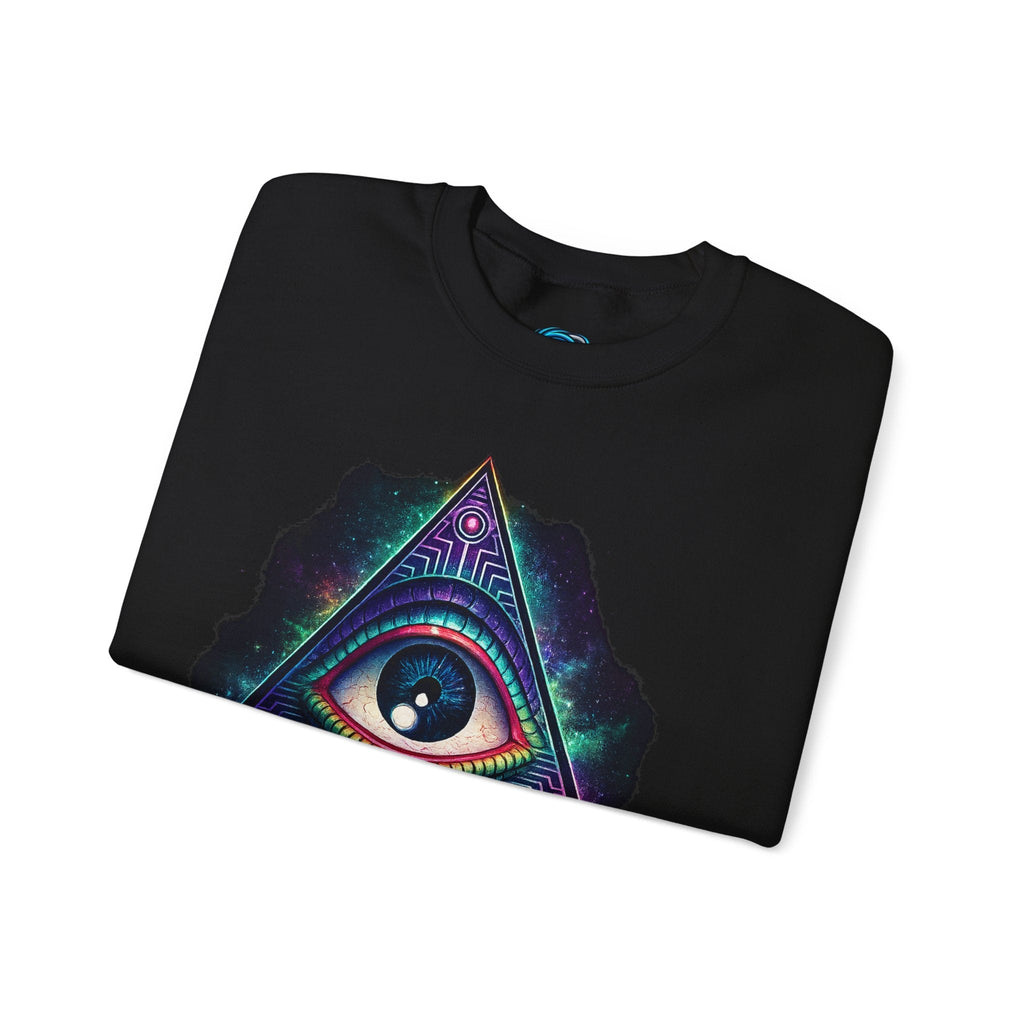 Open Your Mind Triangle Eye Sweatshirt Printify