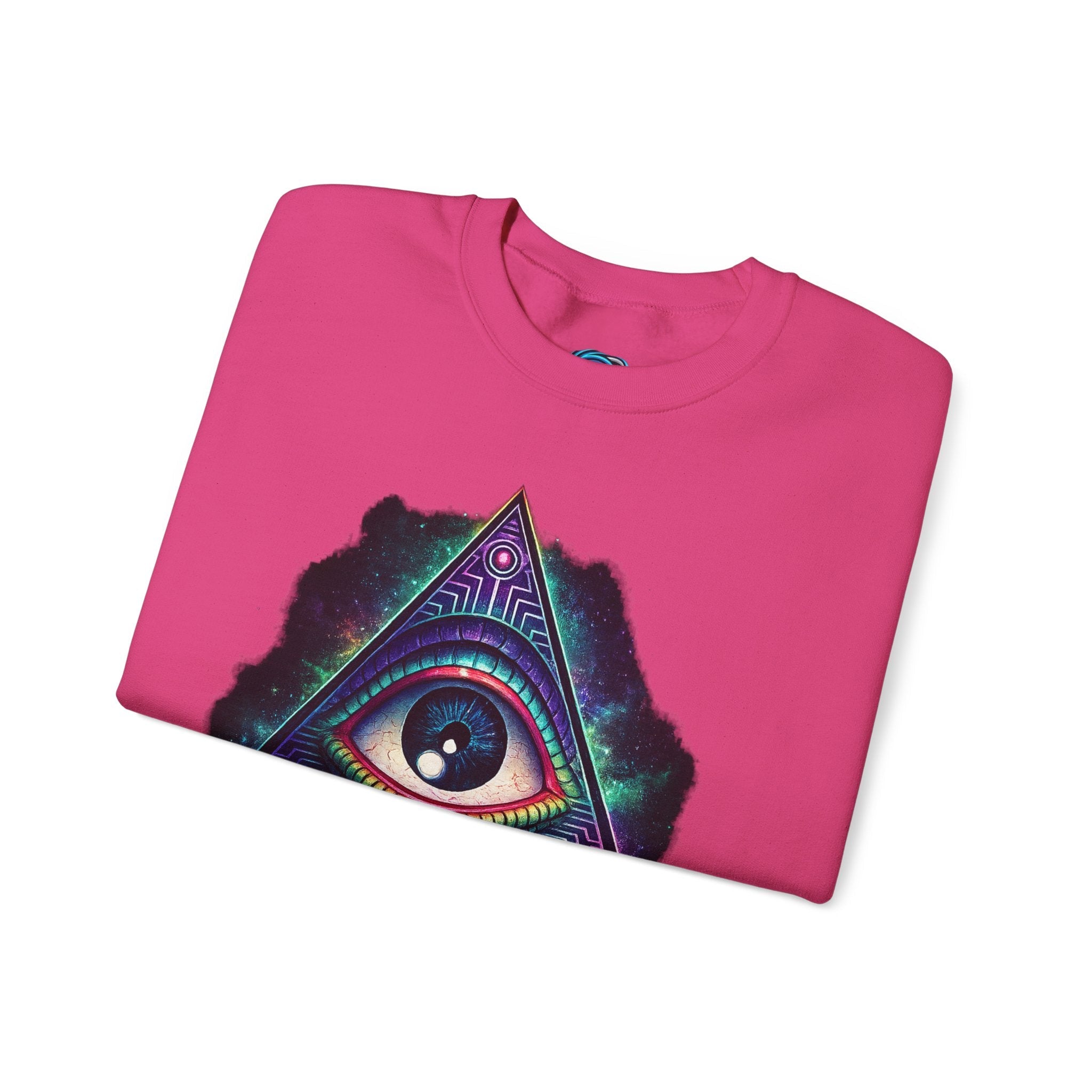 Open Your Mind Triangle Eye Sweatshirt Printify