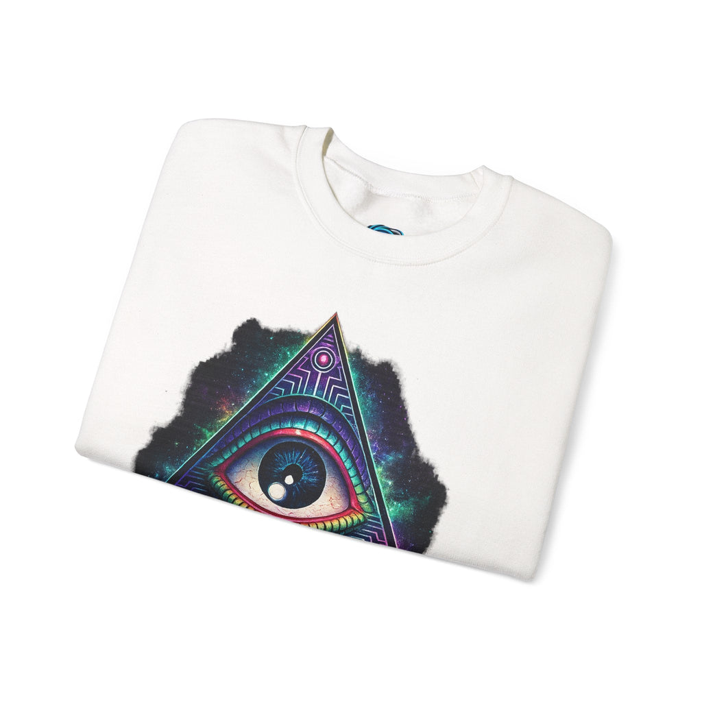 Open Your Mind Triangle Eye Sweatshirt Printify