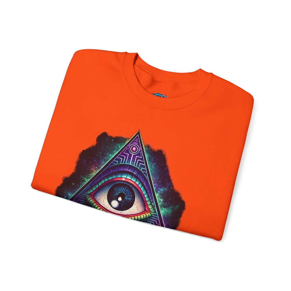 Open Your Mind Triangle Eye Sweatshirt Printify