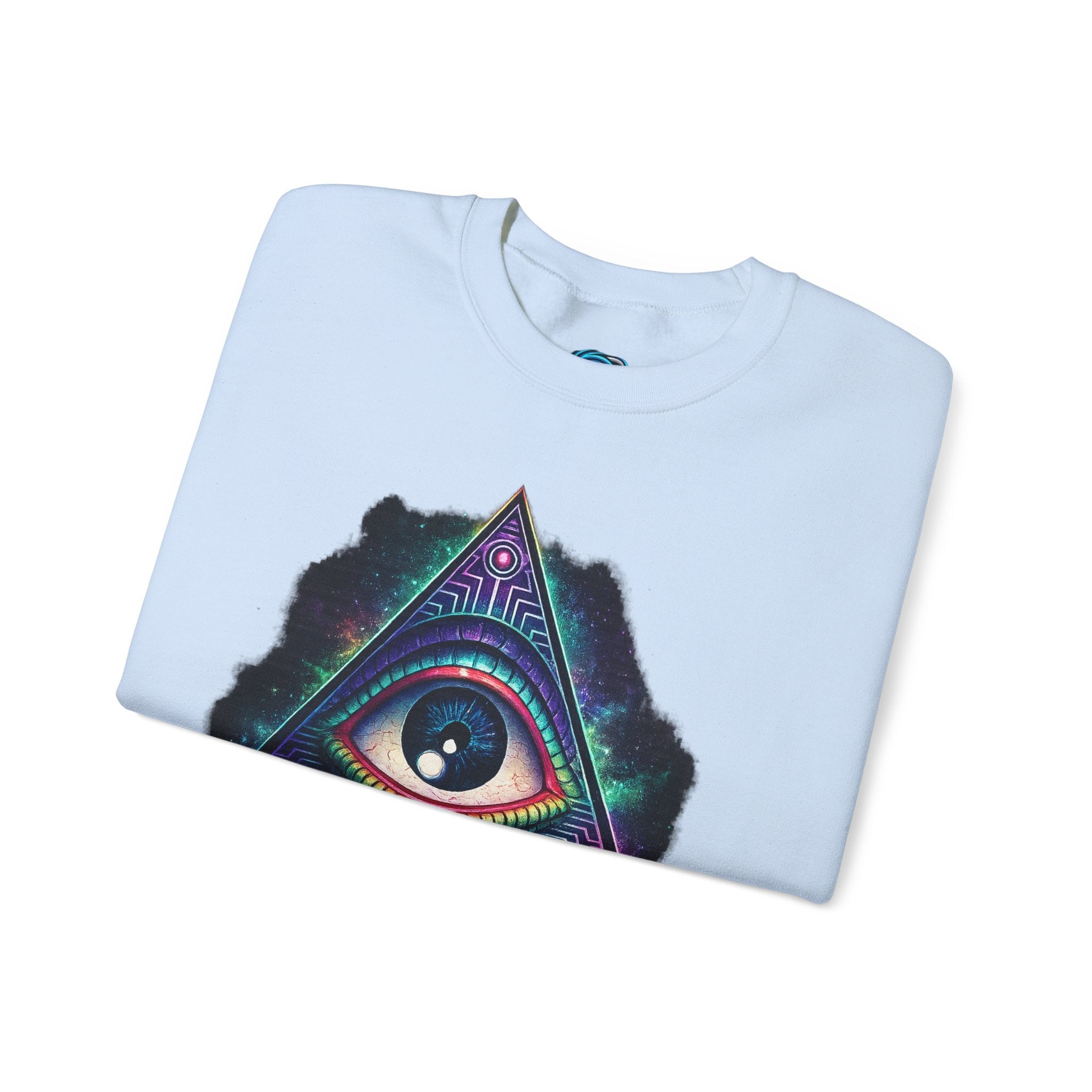 Open Your Mind Triangle Eye Sweatshirt Printify