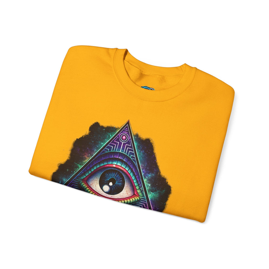 Open Your Mind Triangle Eye Sweatshirt Printify