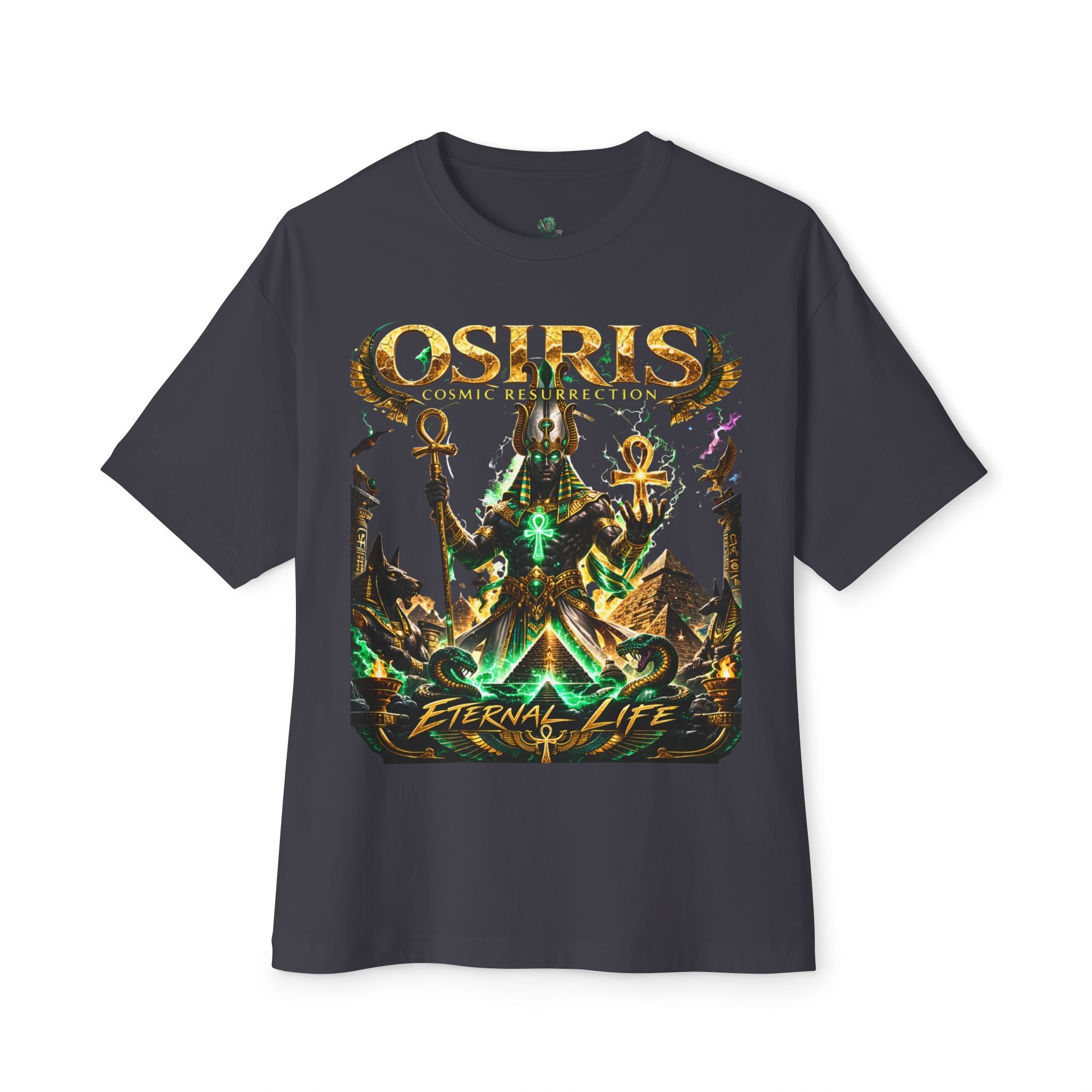Osiris Cosmic Resurrection Tee — Eternal Life Egyptian God