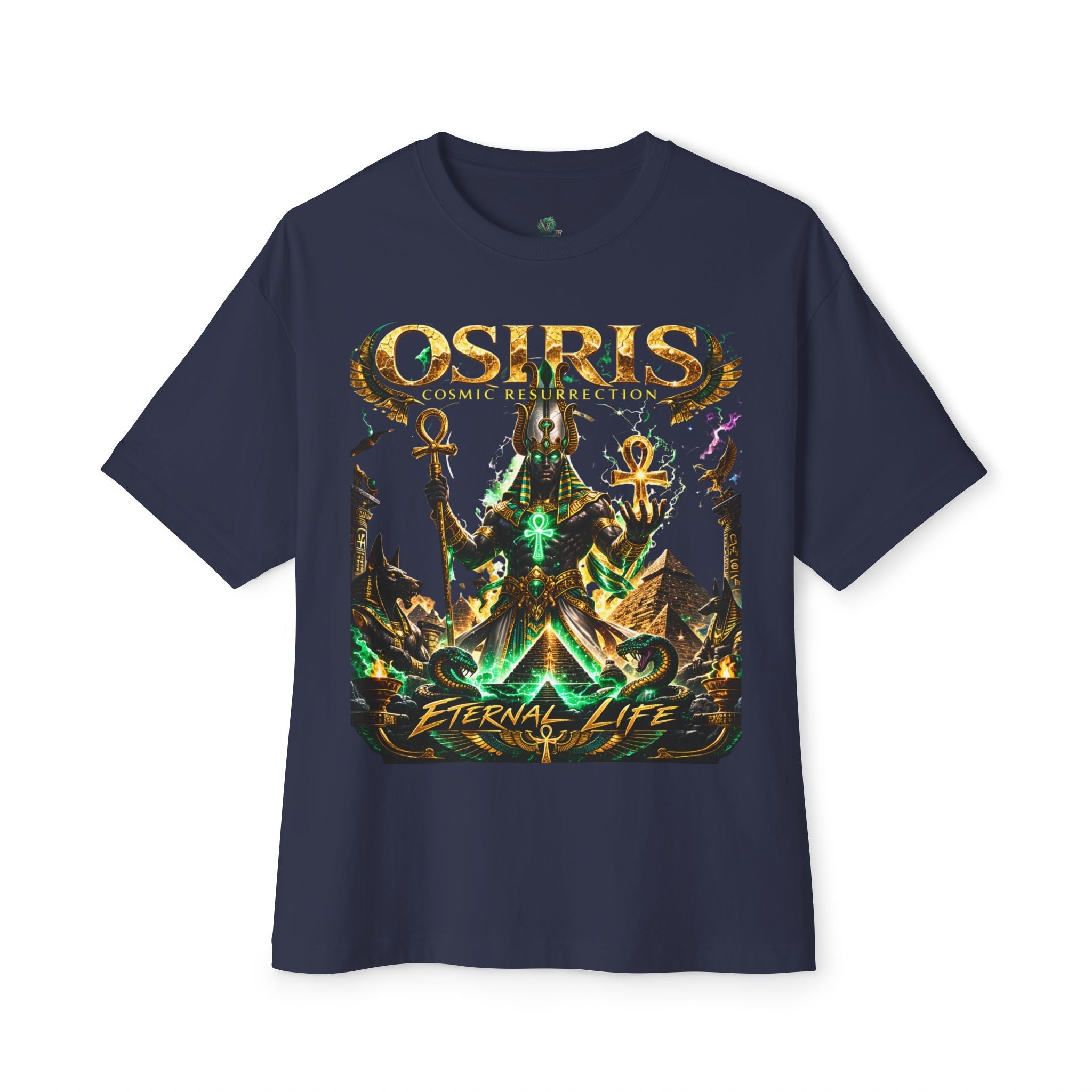 Osiris Cosmic Resurrection Tee — Eternal Life Egyptian God