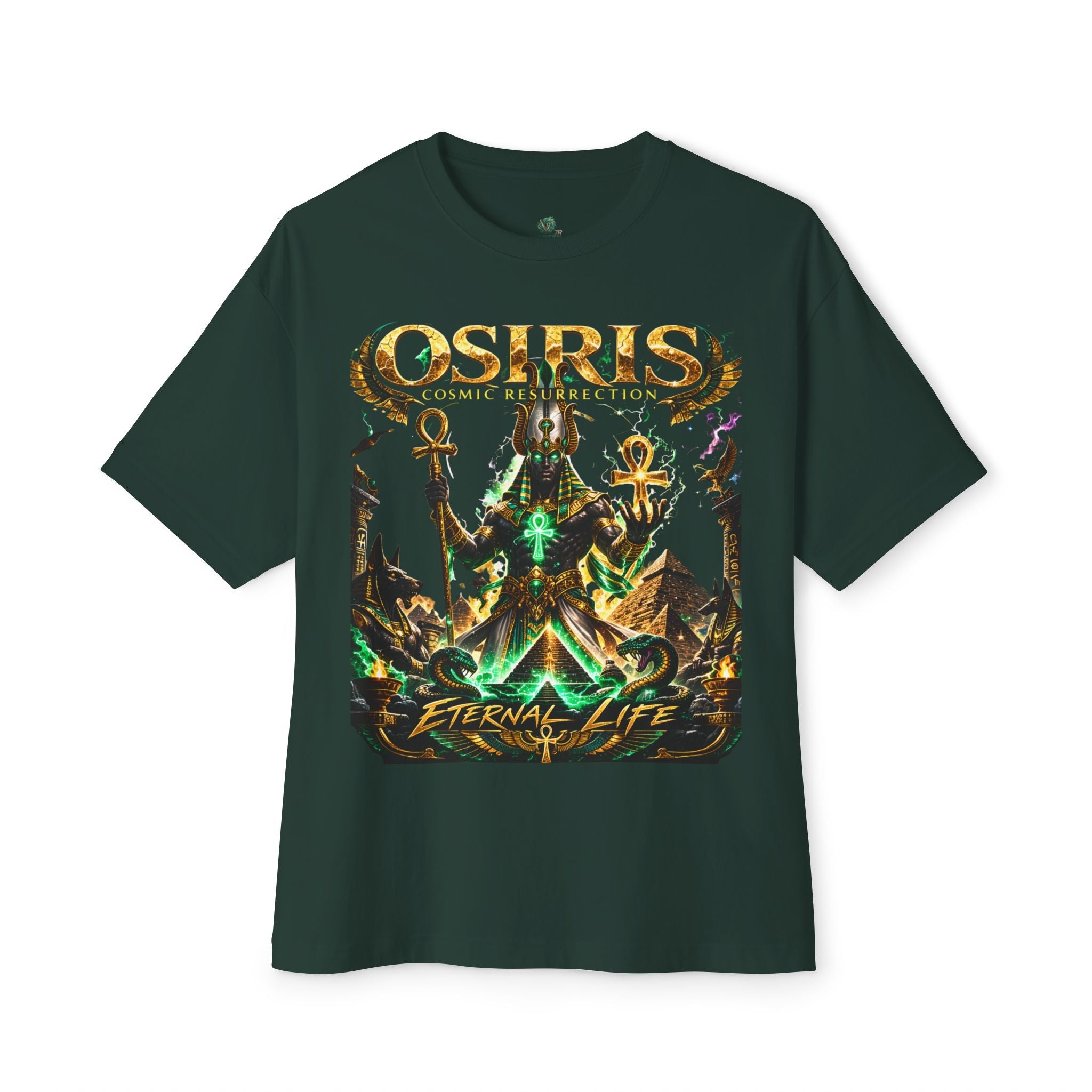 Osiris Cosmic Resurrection Tee — Eternal Life Egyptian God