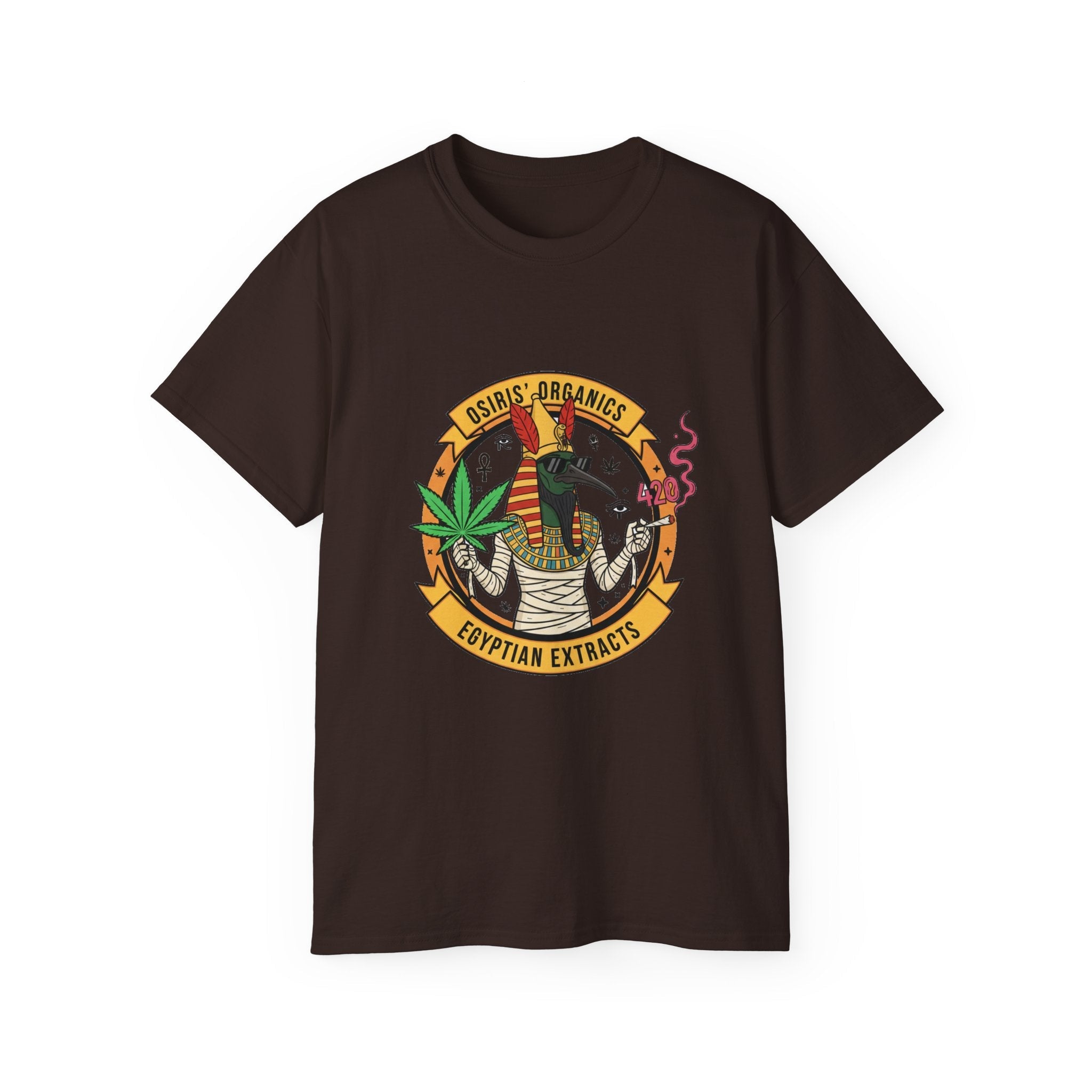 Osiris Organics Tee – Egyptian Streetwear Graphic Shirt | Spiritual Cosmic Art