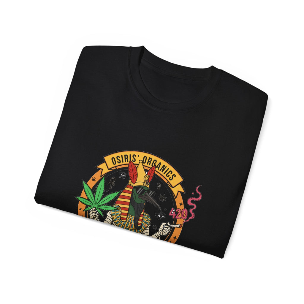 Osiris Organics Tee – Egyptian Streetwear Graphic Shirt | Spiritual Cosmic Art