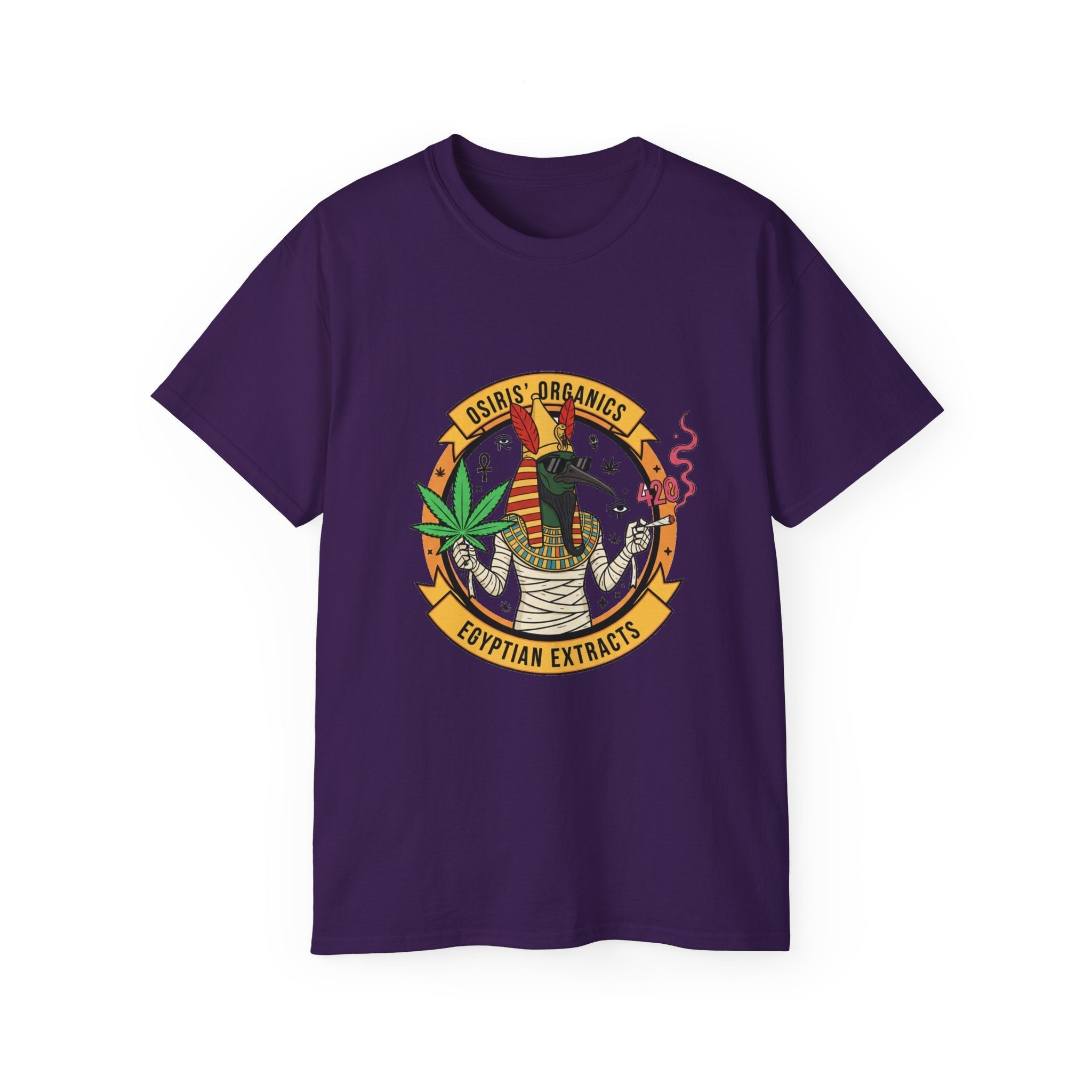 Osiris Organics Tee – Egyptian Streetwear Graphic Shirt | Spiritual Cosmic Art