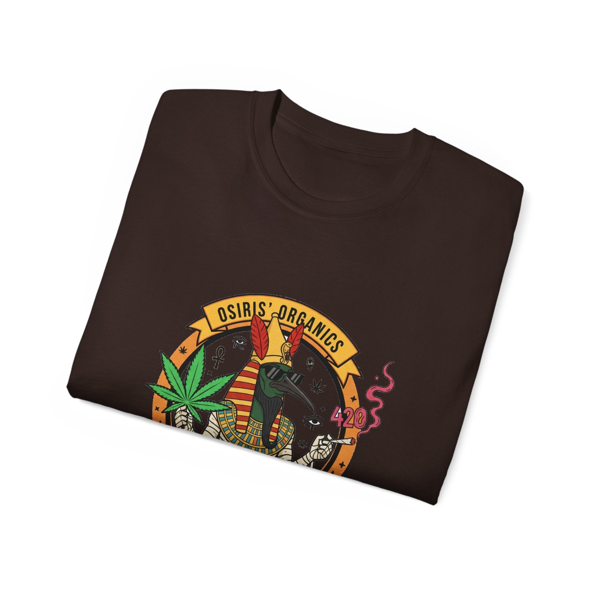 Osiris Organics Tee – Egyptian Streetwear Graphic Shirt | Spiritual Cosmic Art
